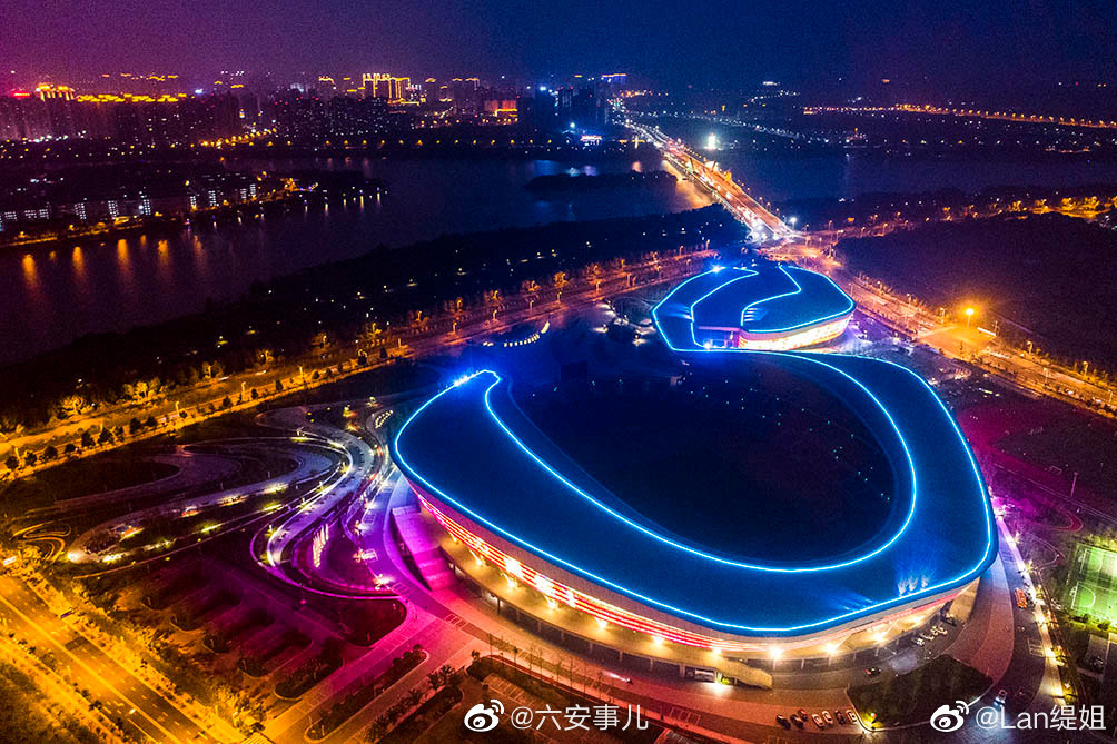 六安河西夜景|六安市_新浪新闻