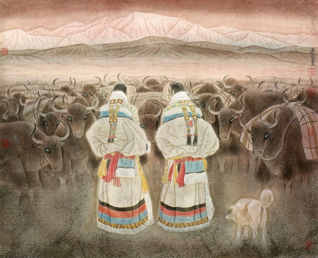 立足中国画艺术本位去展示地域风情,形神兼顾|吴团良|中国画|画家