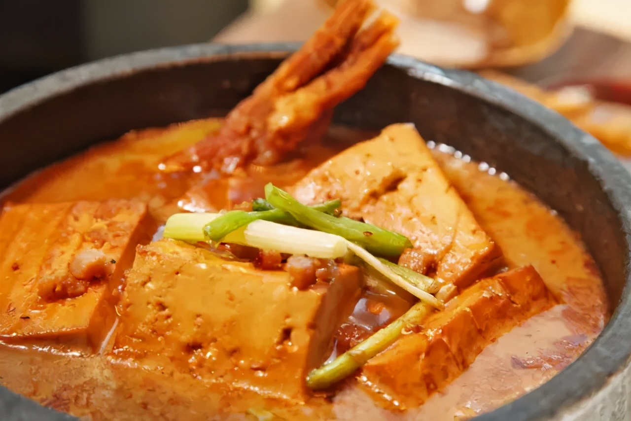 老山参炖老豆腐!