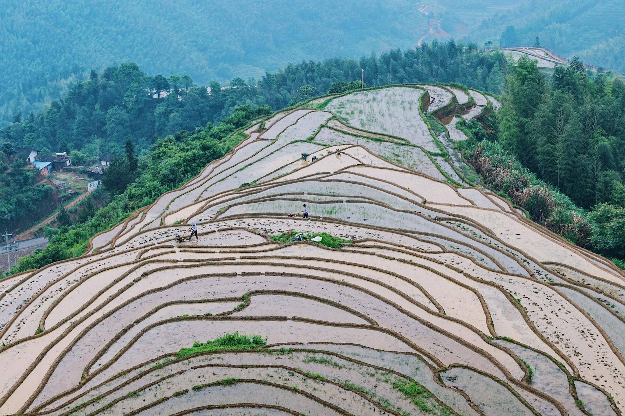 江西上堡梯田,国内三大梯田奇观之一,藏匿于深山之中鲜为人知