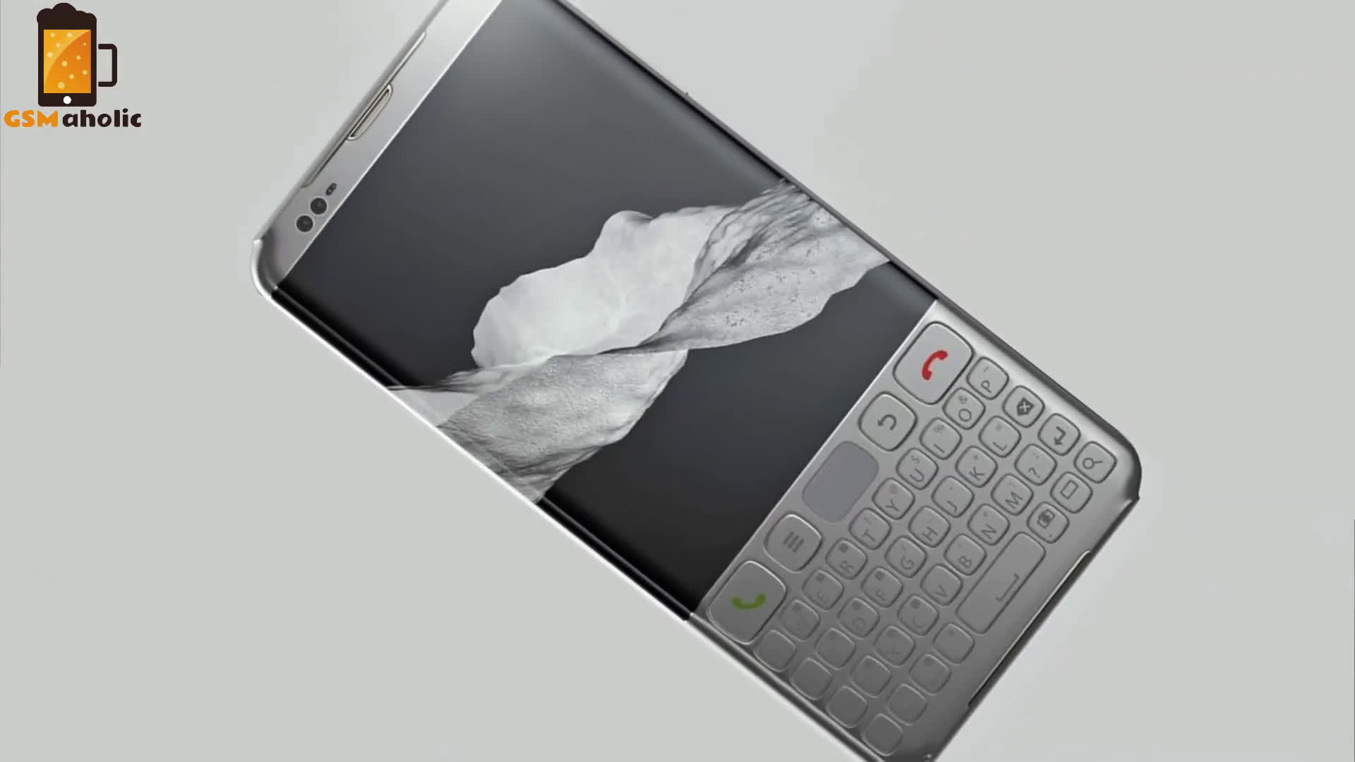 黑莓venice5g概念机曲面大屏实体全键盘金属质感强烈