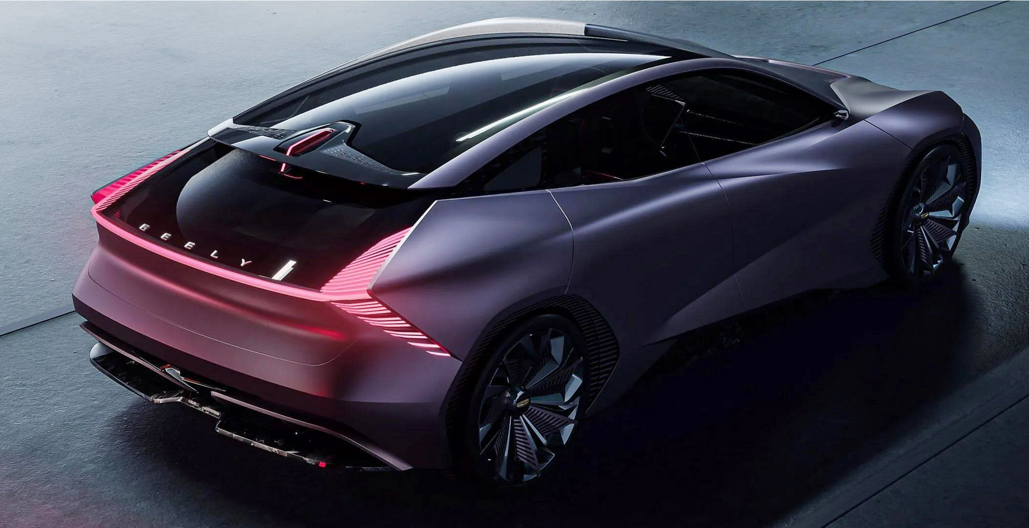 吉利全新概念车更多细节曝光外观很科幻帅气四座对开式车门