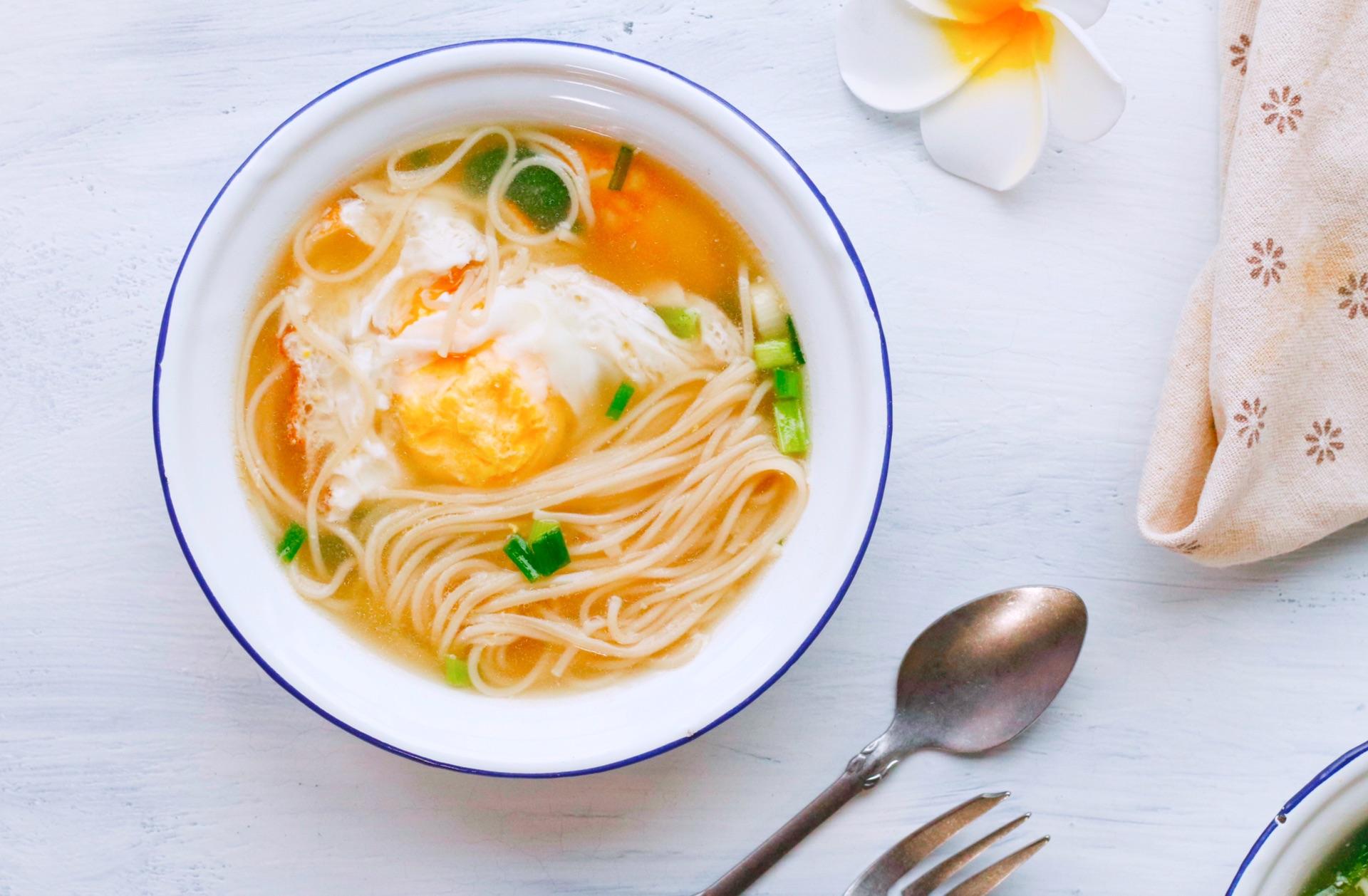 营养好吃的番茄煎蛋菠菜面