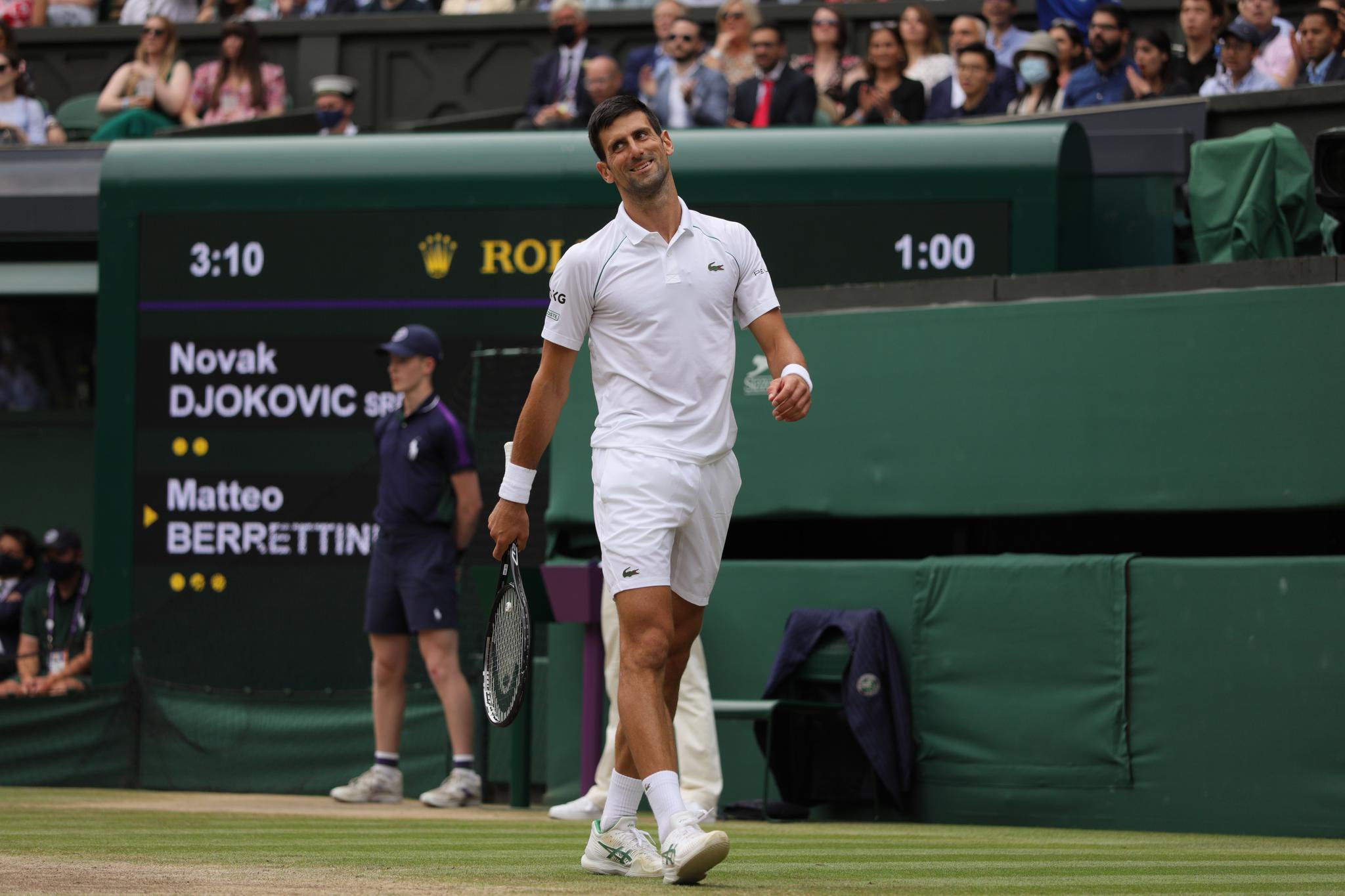 网球——温网:焦科维奇男单夺冠