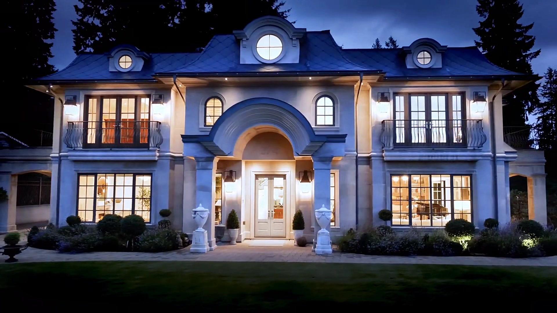 别墅设计 欧式别墅 自建房 2层欧式大宅别墅带泳池!