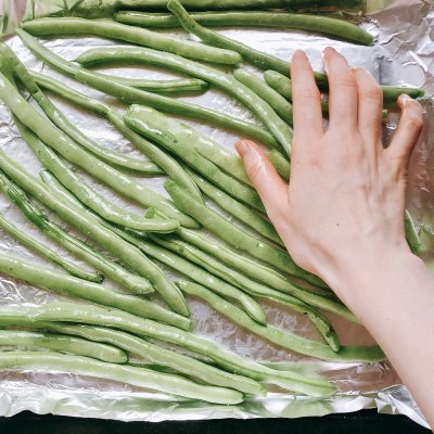 浓郁香蒜酱焗烤青豆角