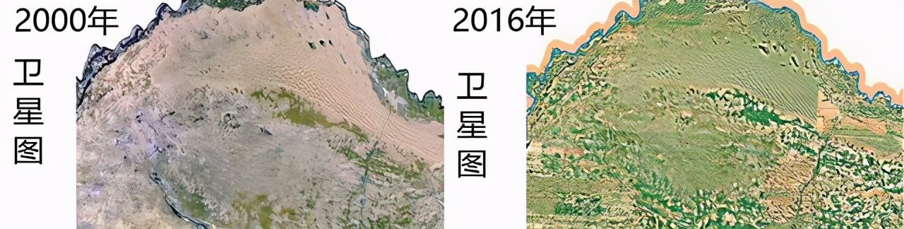 沙漠以及马上也要被消灭的毛乌素沙漠,简直就成了中国绿化的一张名片!