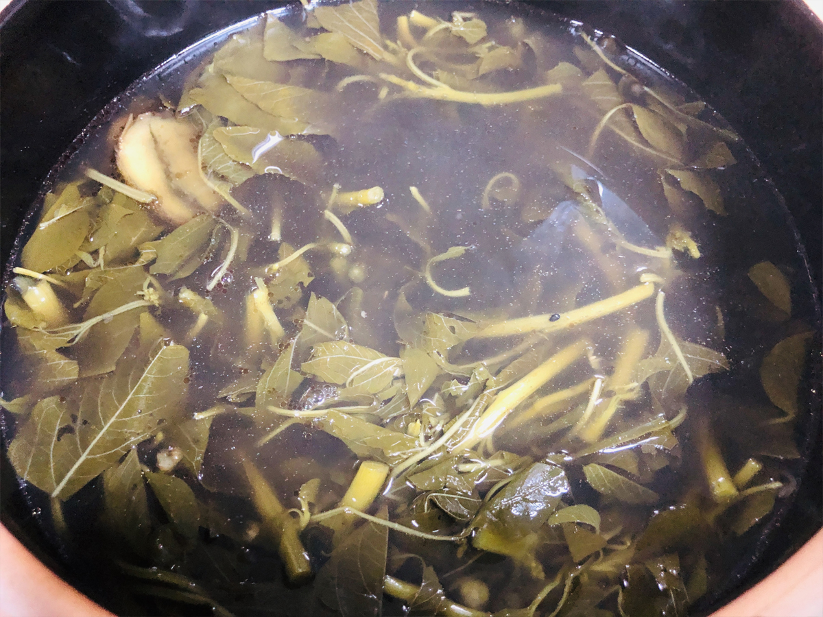 野苋菜芝麻绿豆汤的做法