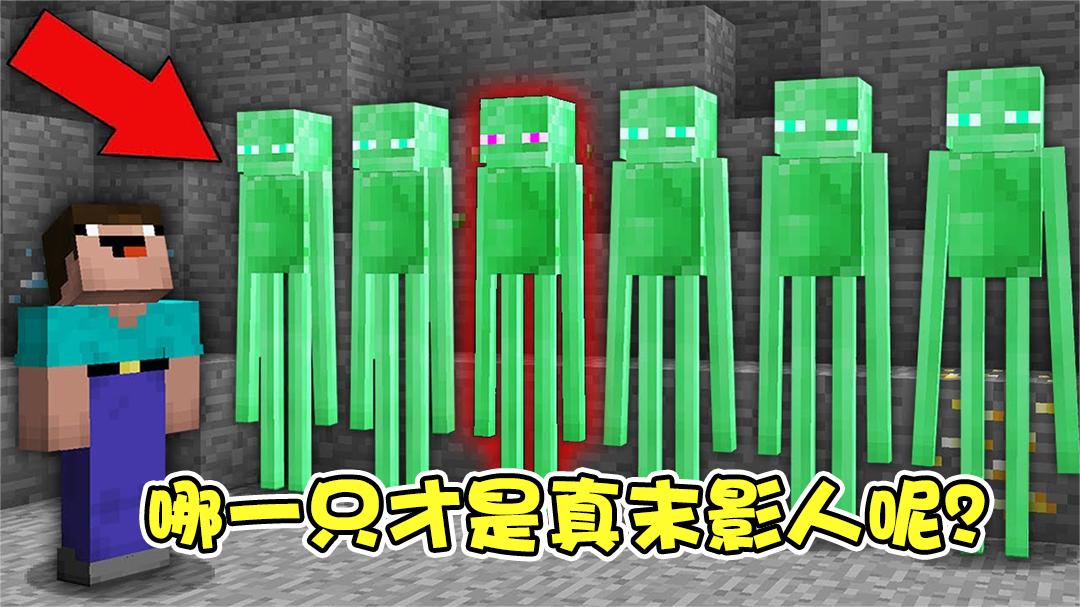 我的世界:究竟哪一个才是真的末影人呢?你能分辨出来吗?