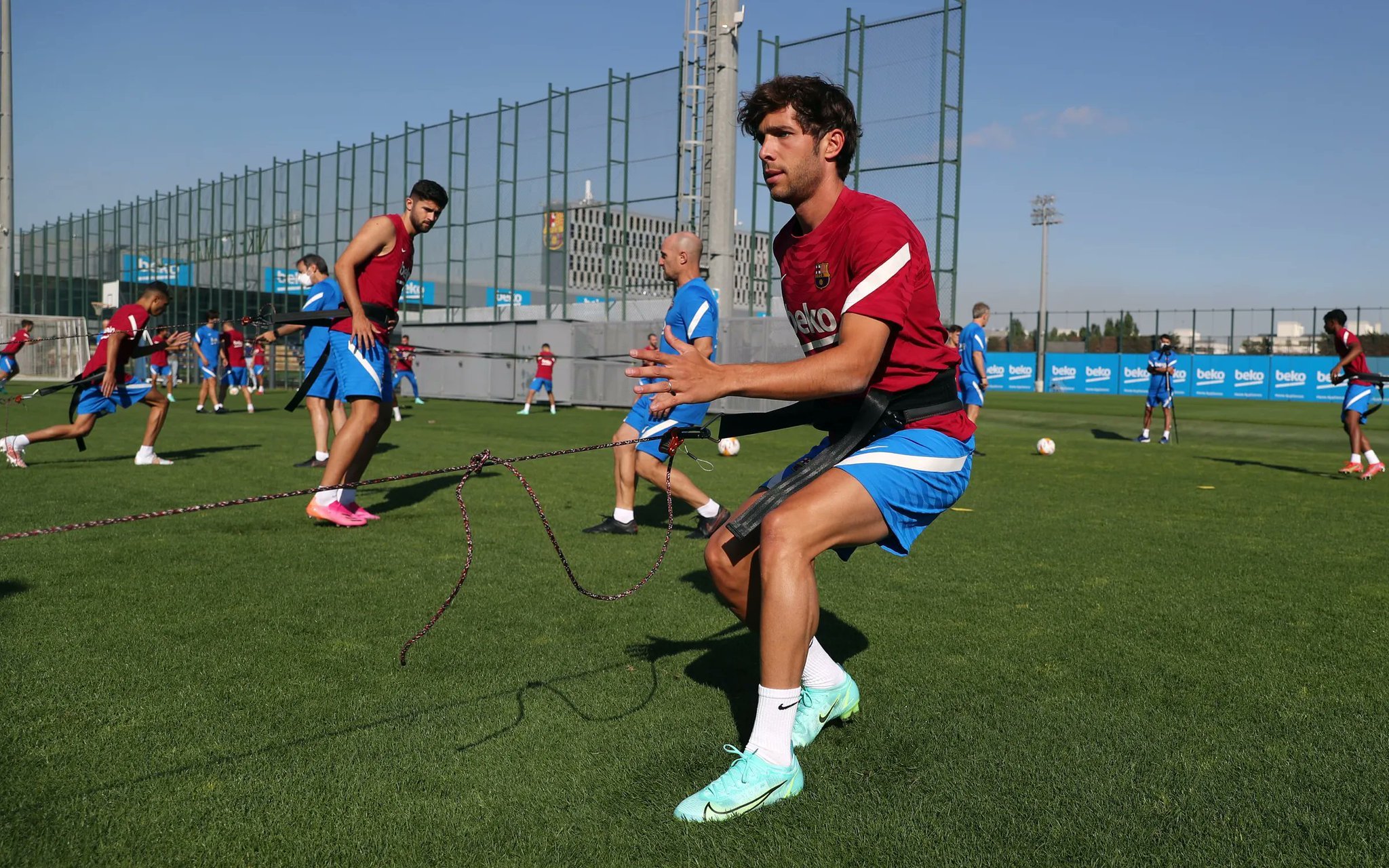 巴萨今天的训练