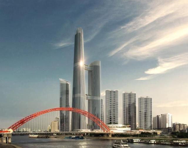 武汉在建世界最高连廊双子塔,高470米,命名为长江之眼艺术中心