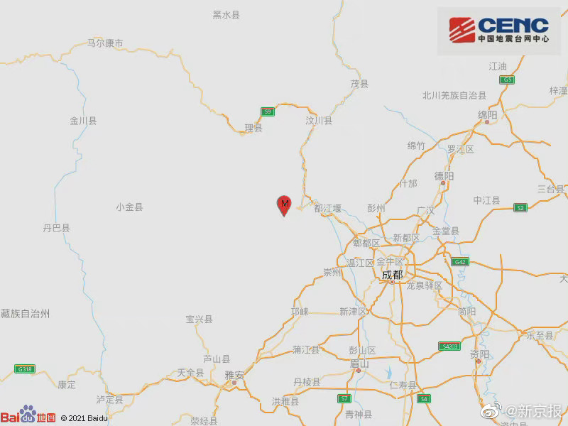 汶川发生4.8级地震|地震|四川省_新浪新闻