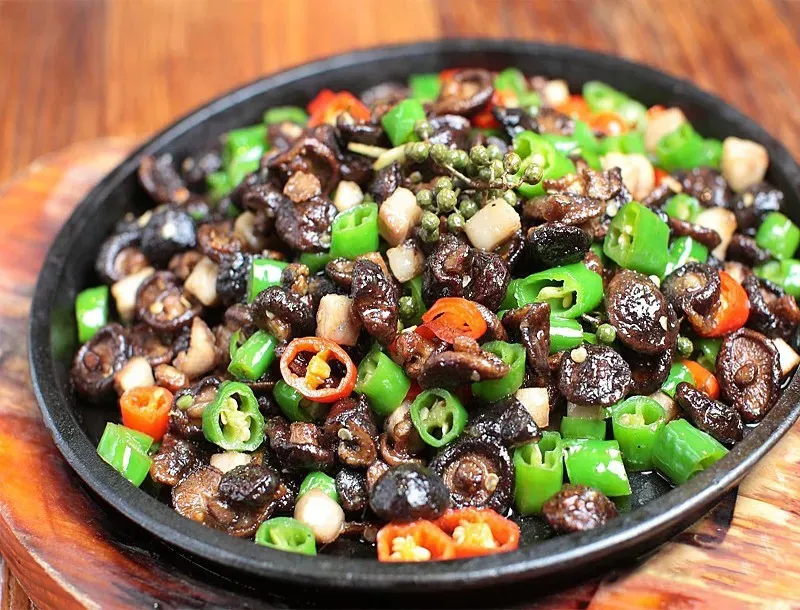 铁板米香菇的做法!