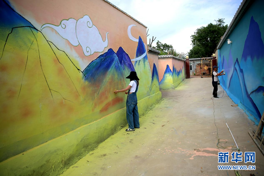 隐藏在乡村里的涂鸦艺术|新华网|杨腾|涂鸦_新浪新闻