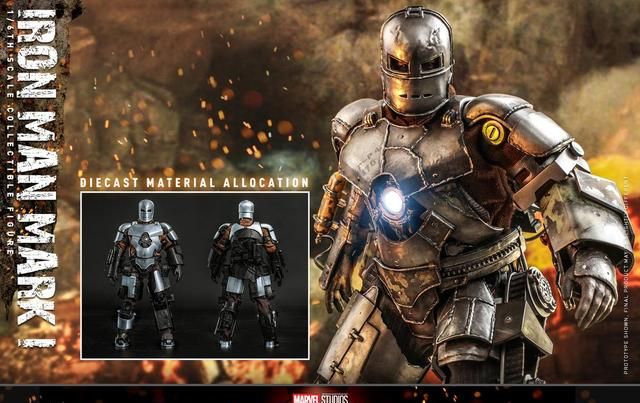 一切钢铁侠的起源即将回归hottoys宣布钢铁侠mk1合金版16人偶