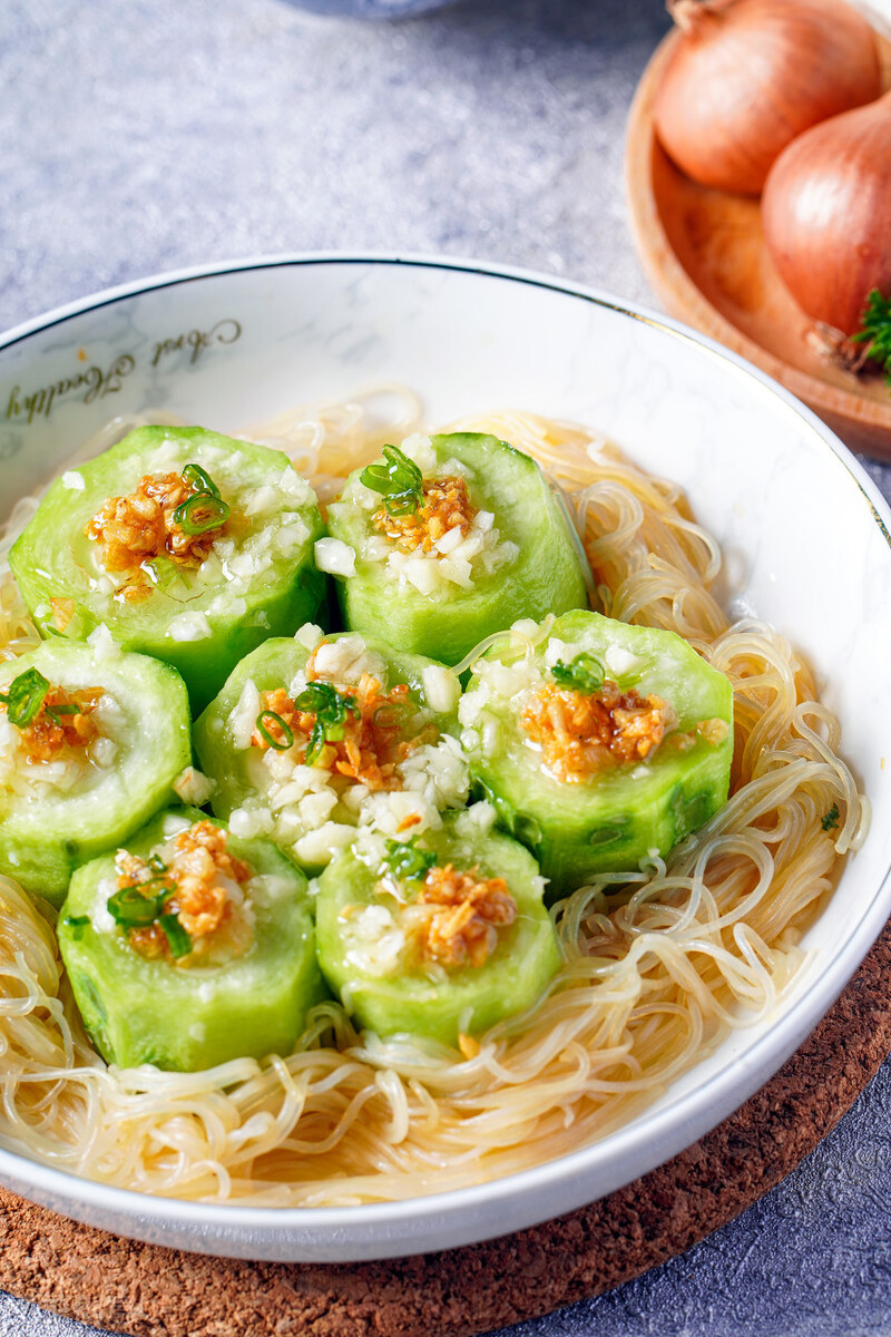 粉丝蒸丝瓜的做法