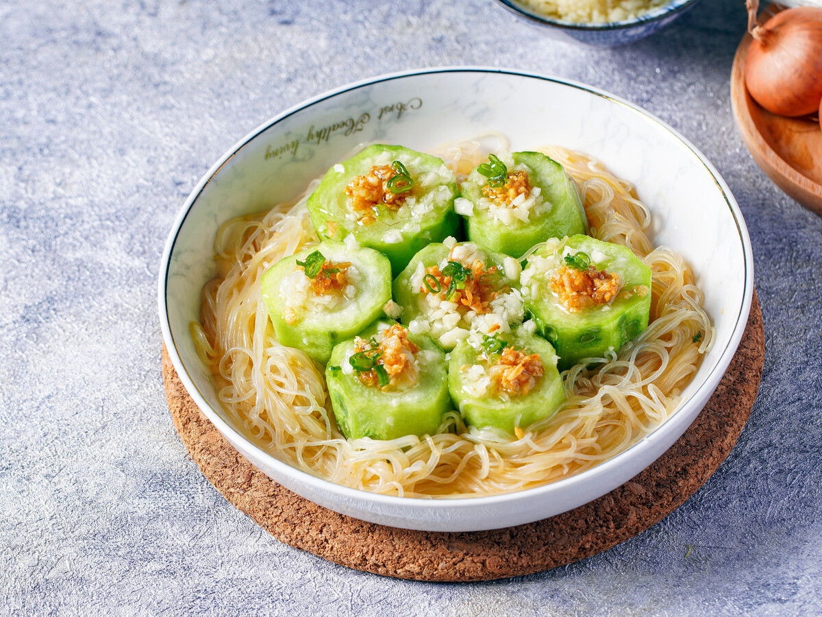 粉丝蒸丝瓜的做法