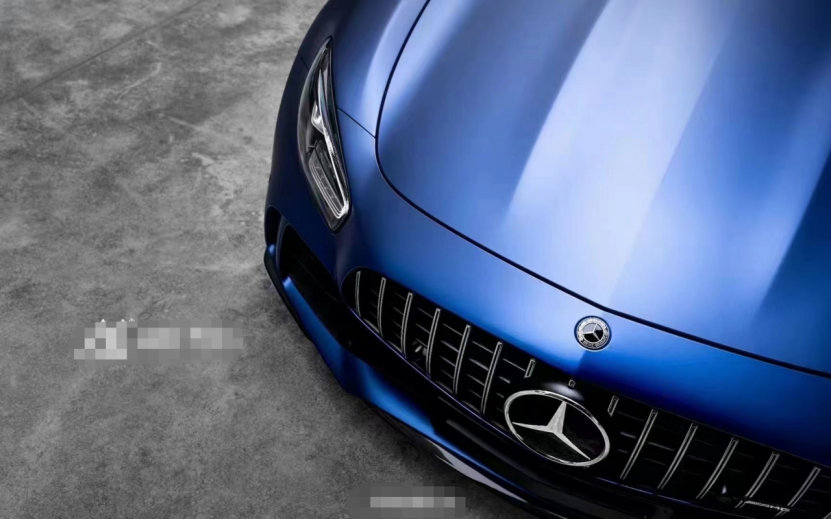 膜呗改色案例奔驰amg gt r改色普鲁士蓝 跑车爱好者的终极梦想