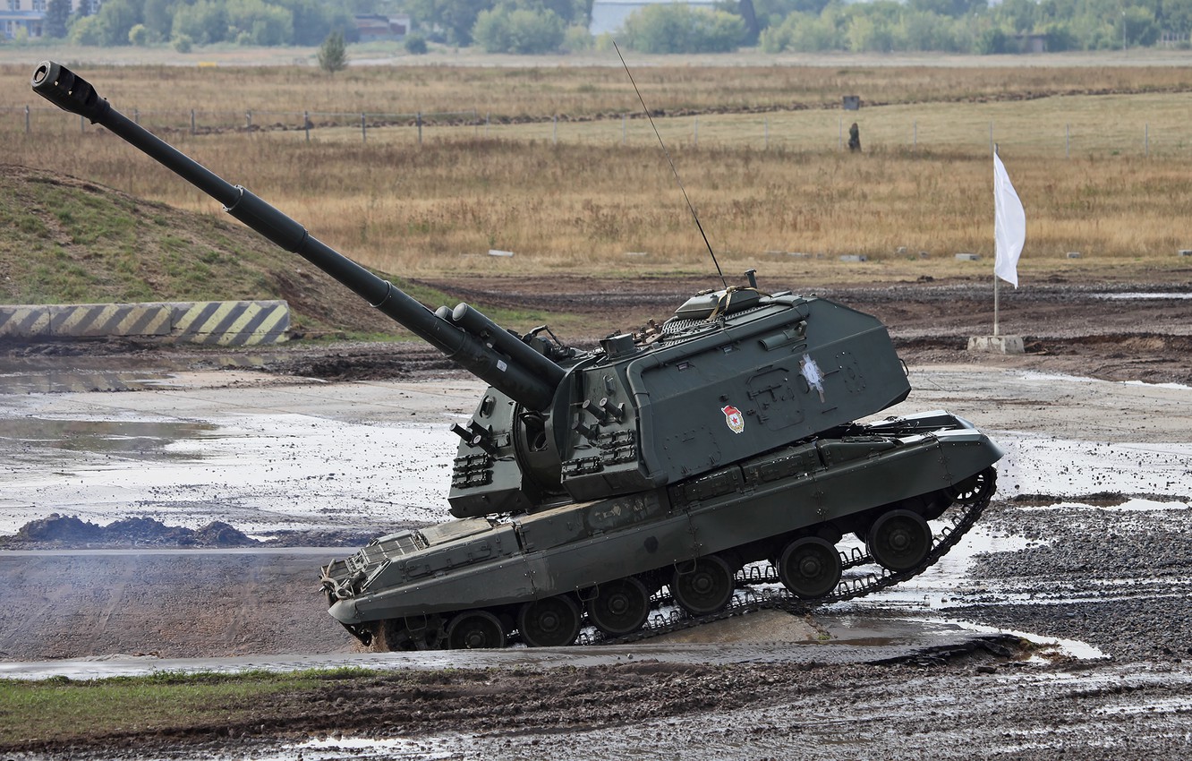 俄打造155毫米自行火炮,用来抢占军火市场,能与无人机协同作战