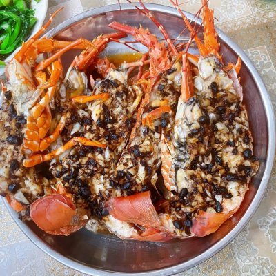 蒜蓉豆豉蒸龙虾
