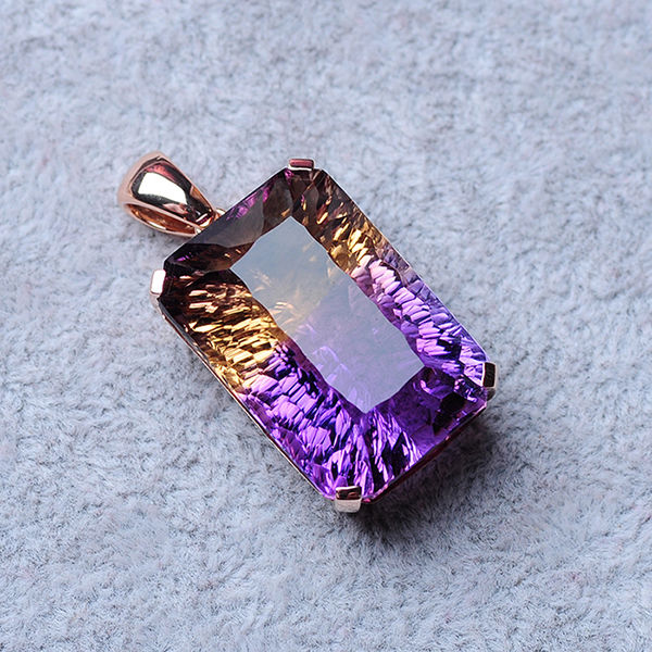 双色之石,紫黄晶是天然的吗?