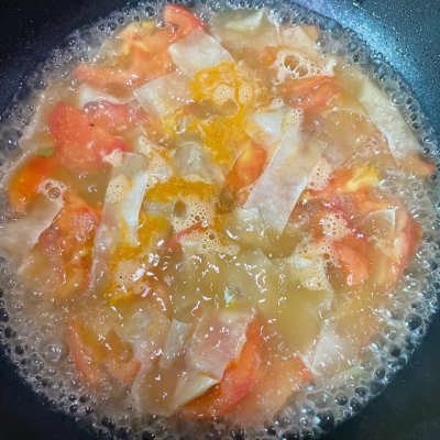 鲜虾馄饨皮面片汤做法