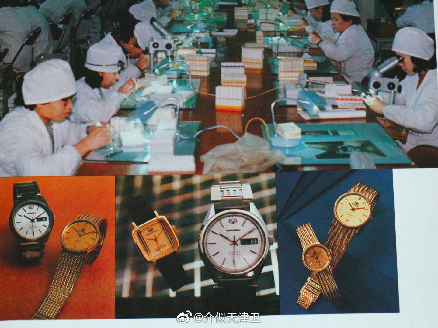 天津老照片天津手表厂海鸥手表