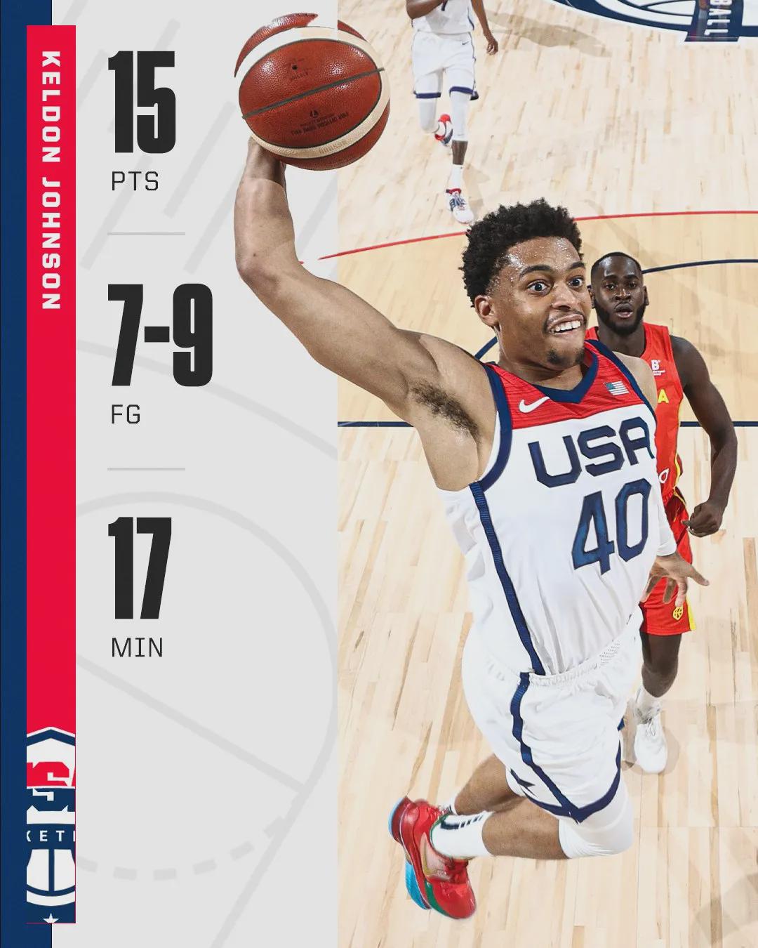 谁说他是关系户,这是美国男篮的救世主啊!