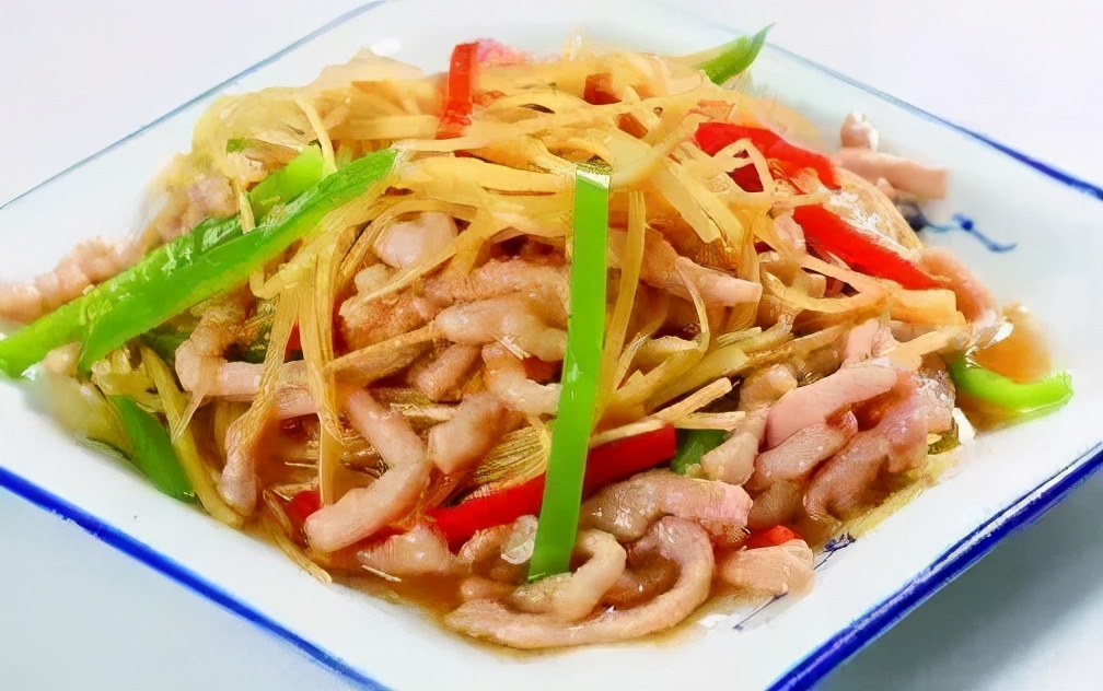 仔姜炒肉丝的做法!