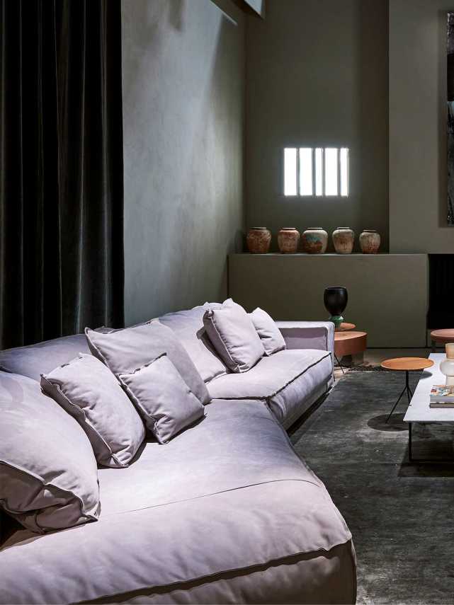 超级豪宅里的艺术家具baxter大转角沙发