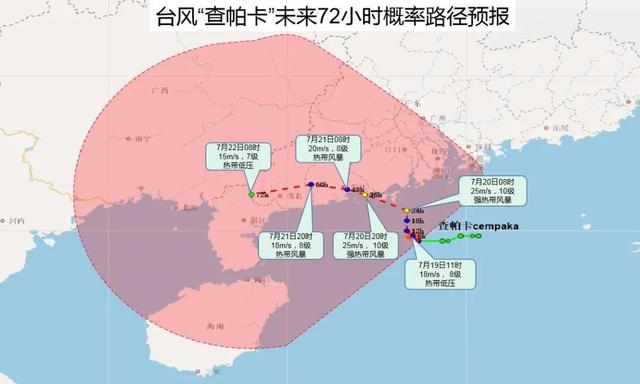 台风"查帕卡"来了!佛山白色预警信号已经生效