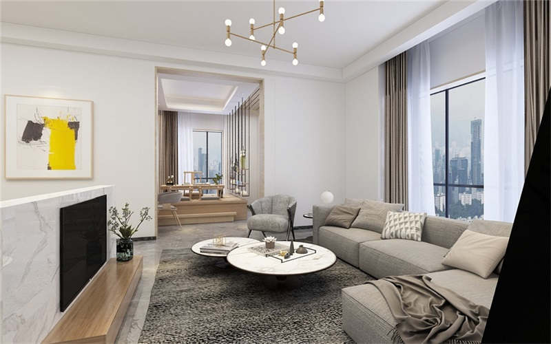 135㎡北欧风的家装样板房,宽敞明亮大三居,格调足足的