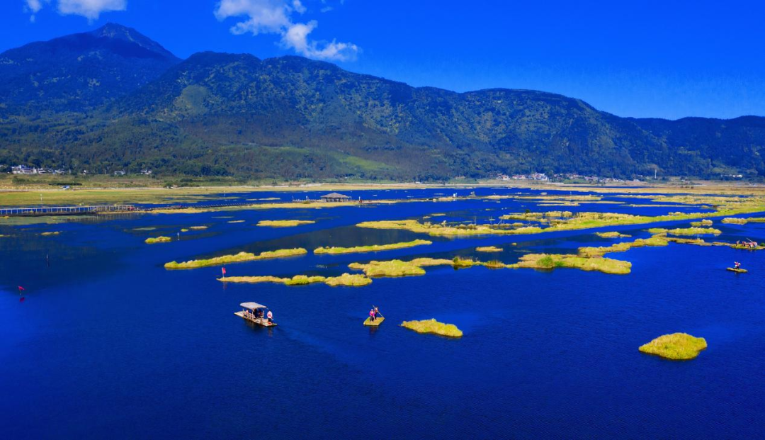 wetland 北海湿地 泛舟湖上,水天一色 涟漪唤醒湖底沉睡的梦 惊了戏水