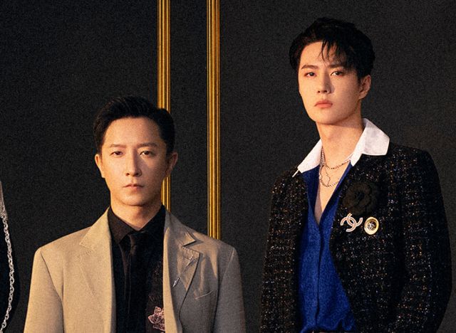 乐华家族全家福曝光老板稳站c位王一博韩庚站位差别却很明显