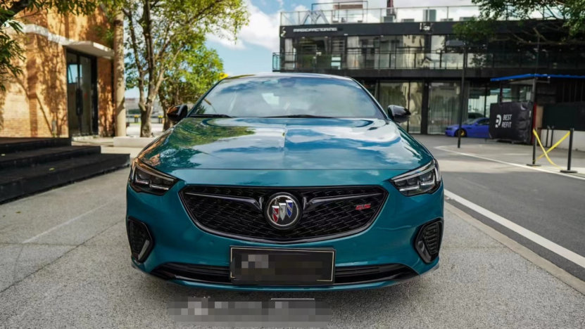 膜呗改色案例:别克君威gs改色太平洋蓝 旷达高贵的精英日常