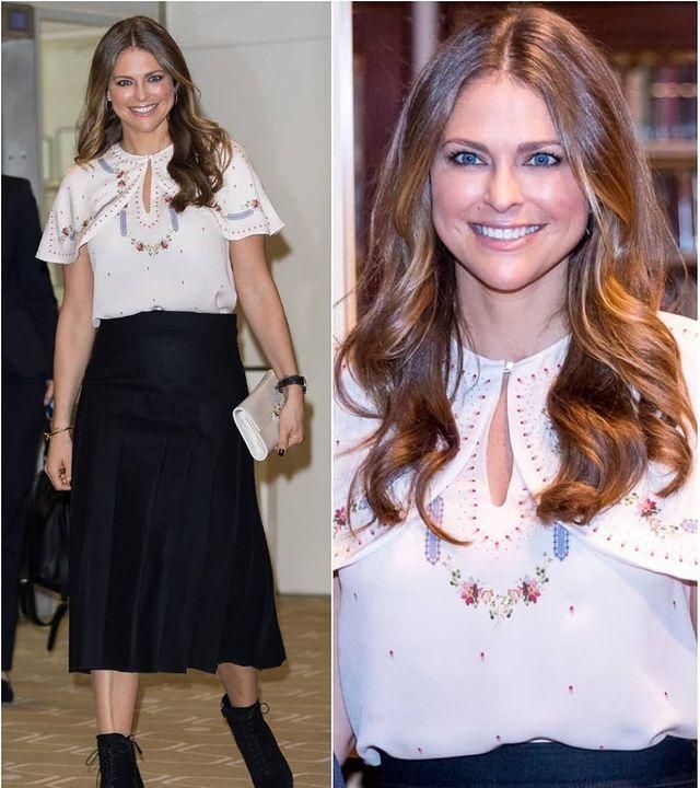 瑞典玛德琳公主,穿碎花裙气质复古浪漫,38岁颜值依旧超高!