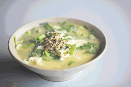 日照美食海沙子面你吃过吗