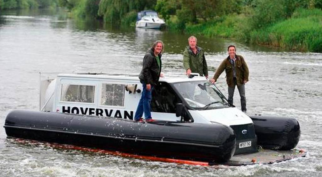 《top gear》里名叫"hovervan"的transit气垫船