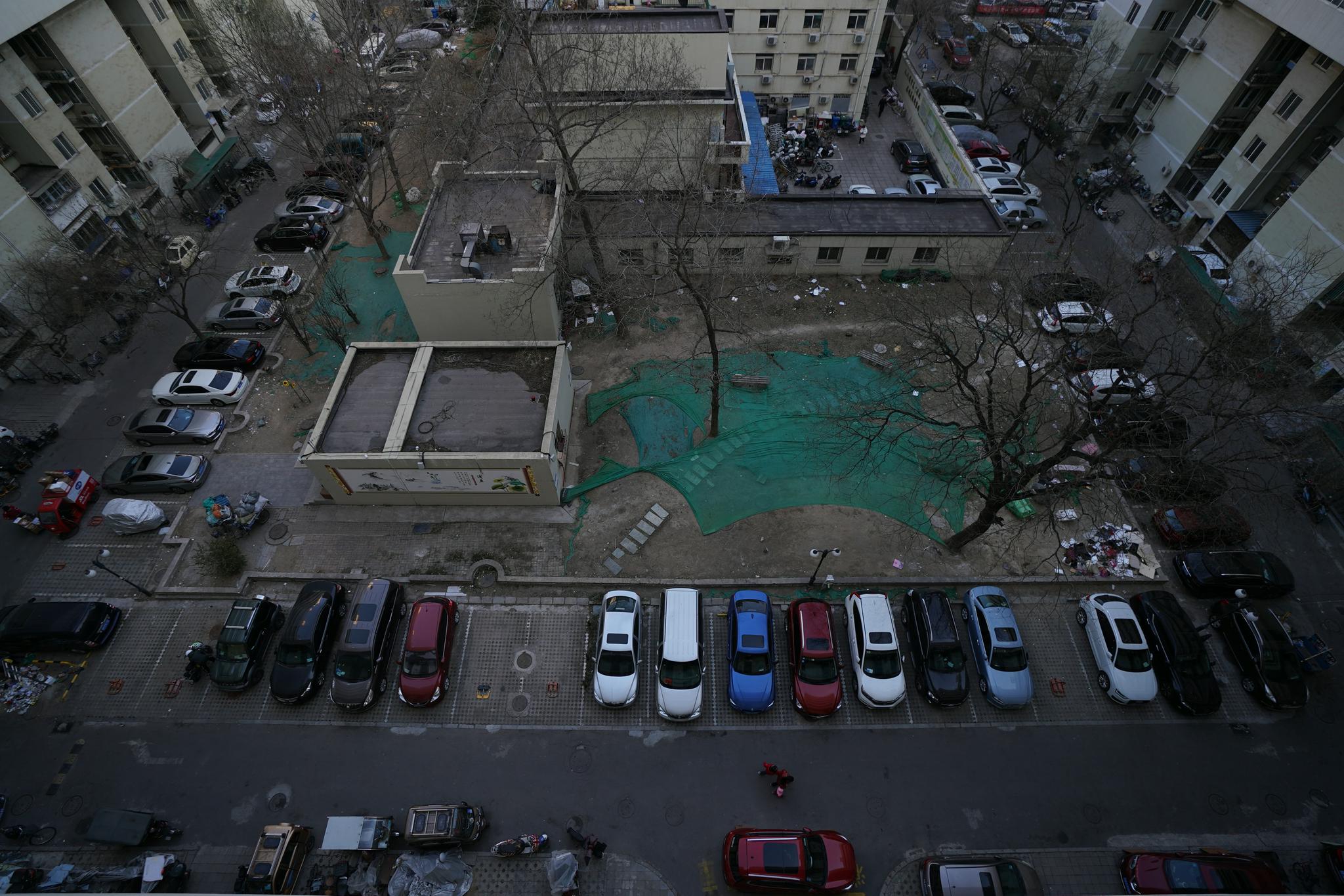 北京市东城区北新桥街道民安小区公共空间改造前.