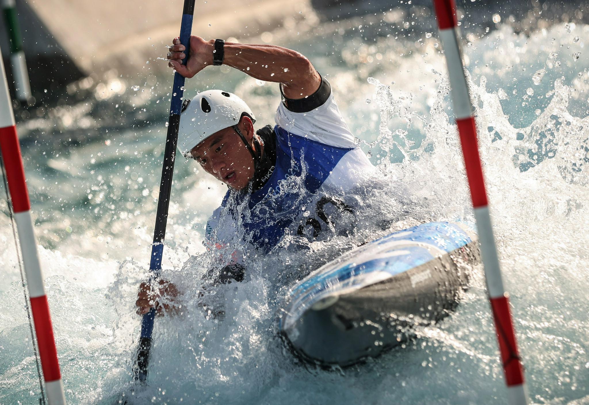 皮划艇激流回旋中国队训练