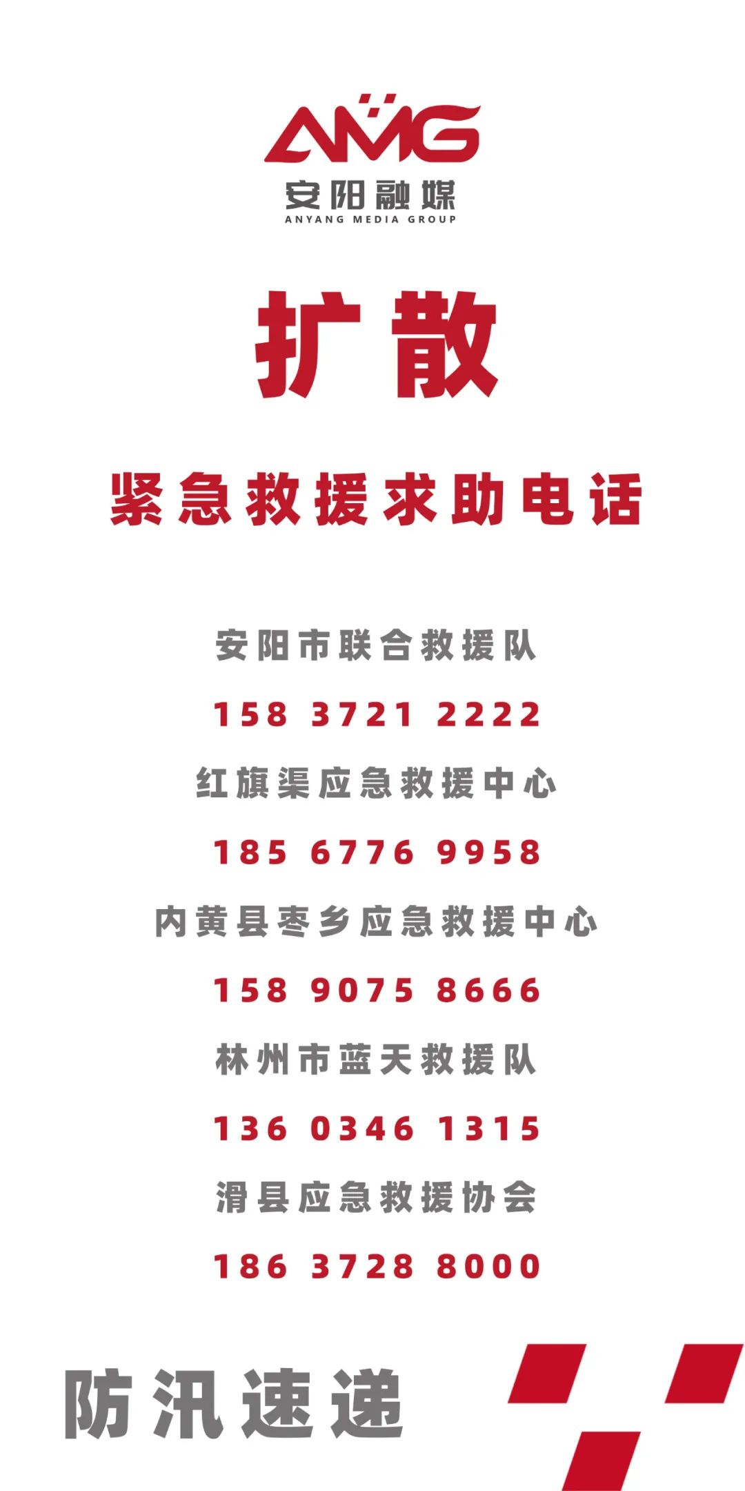 扩散!安阳市紧急救援求助电话