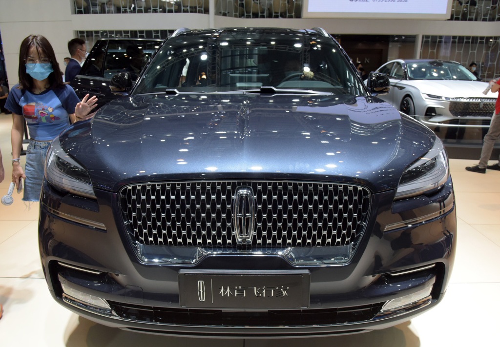 林肯新款飞行家车展实拍,全系搭3.0t v6发动机,动力十足-新浪汽车