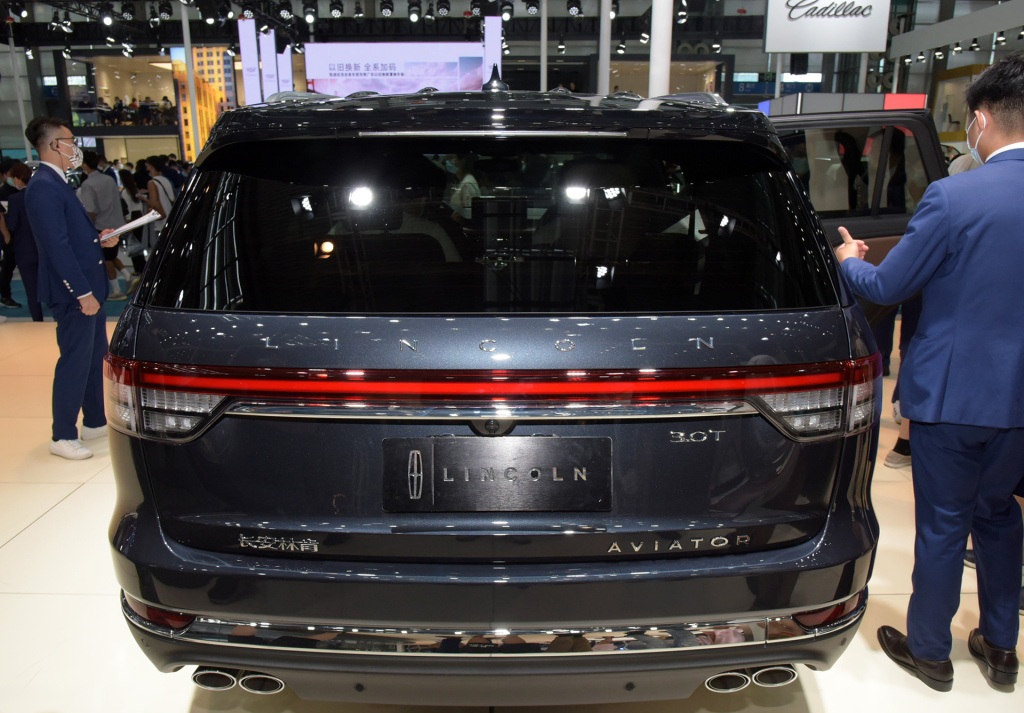 林肯新款飞行家车展实拍,全系搭3.0t v6发动机,动力十足