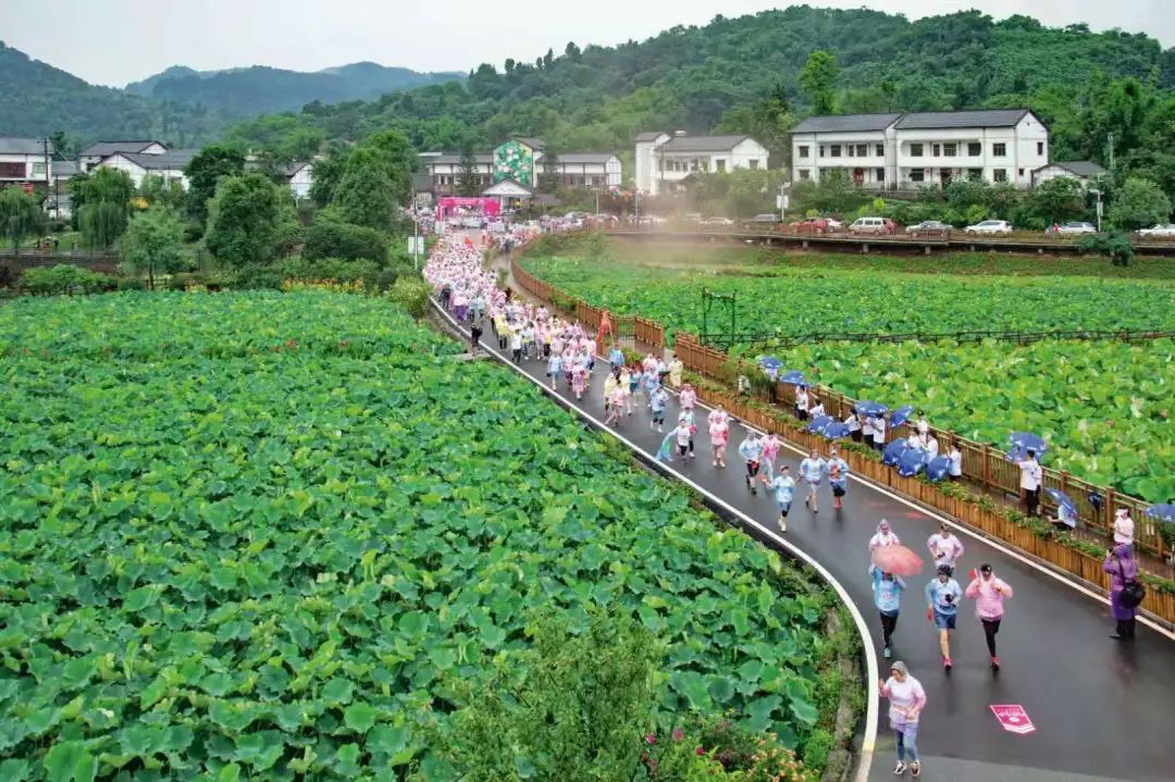 荷和原乡举行彩跑&nbsp;铜梁区委宣传部供图
