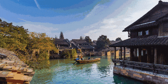 和江南水乡的静谧与美好吧————————一动一静,皆是