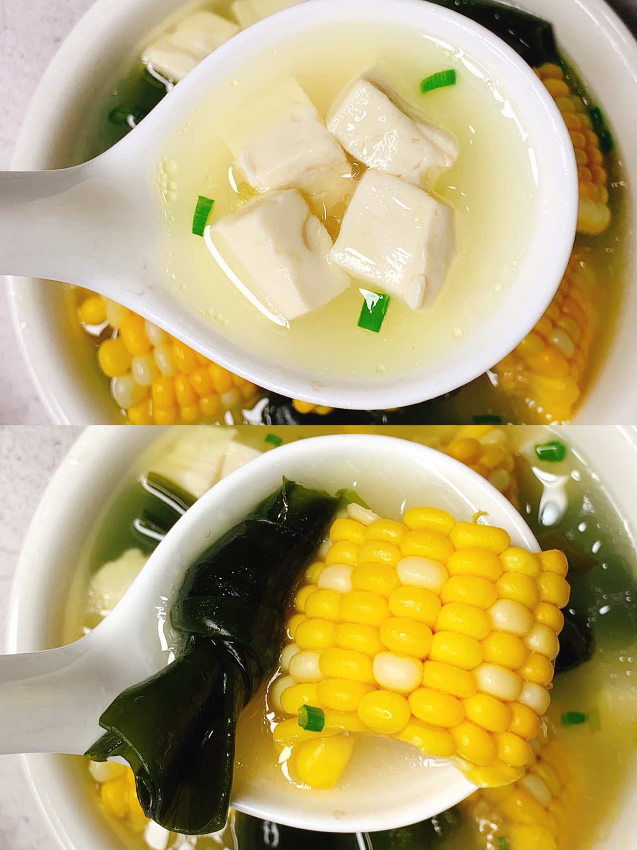 清淡养人的玉米海带豆腐汤喜欢素汤的朋友千万不要错过