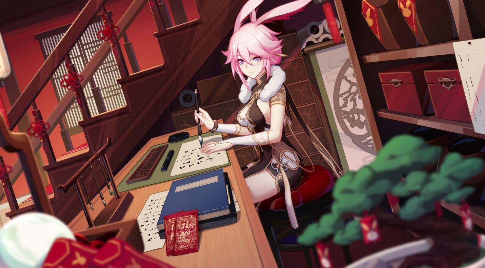 崩坏3八重樱生日浴衣出镜老婆很美但衣服是不是买小了