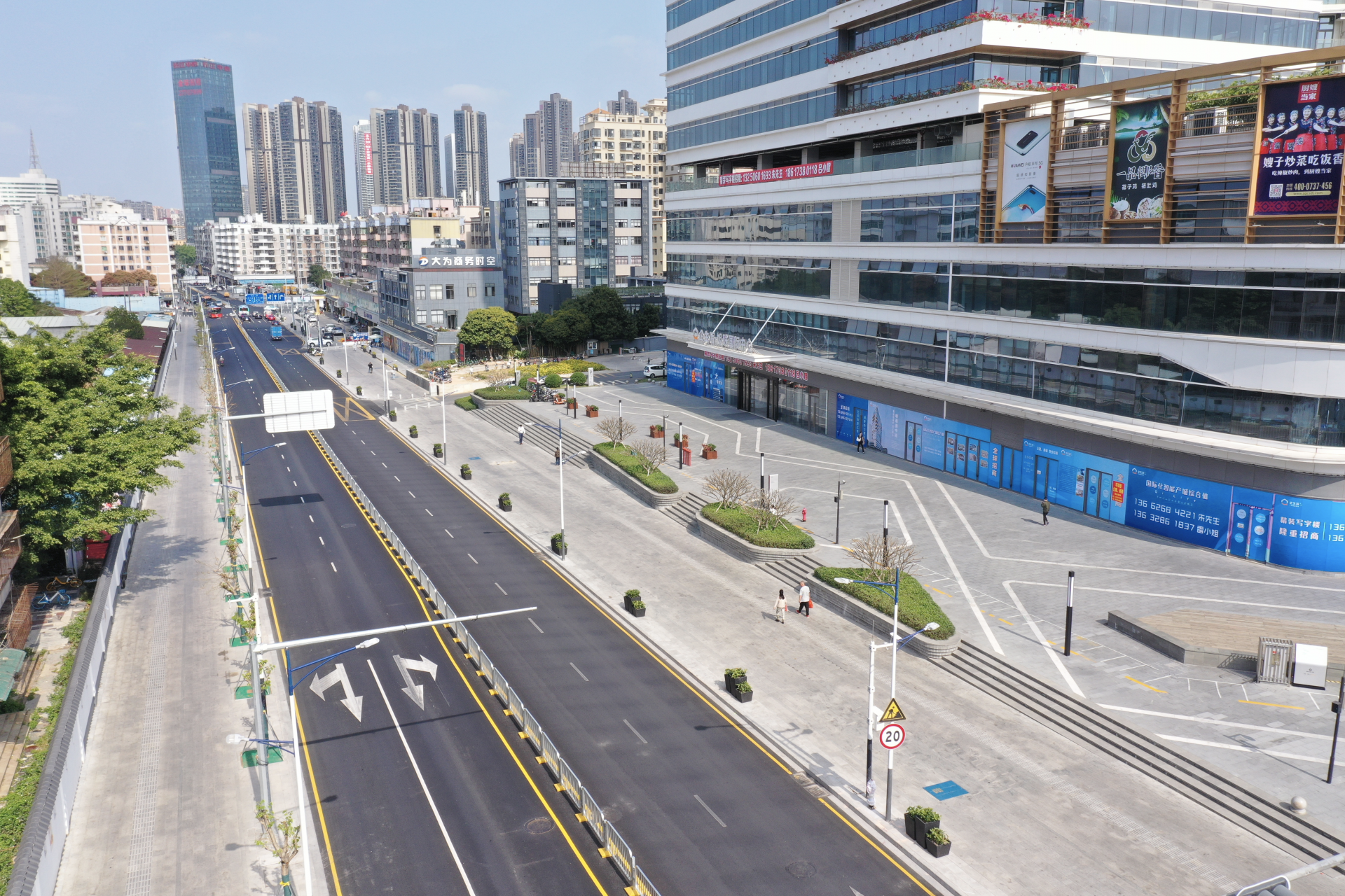 车道拓宽,颜值提升!龙华区"双提升"道路综合整治工程建设路投入使用