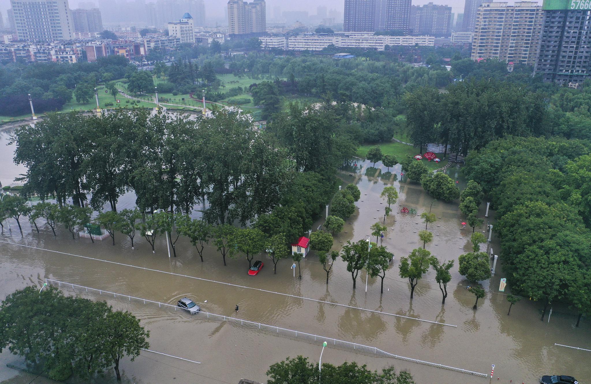 Xinxiang recently suffered floods. Picture from Xinhua News Agency