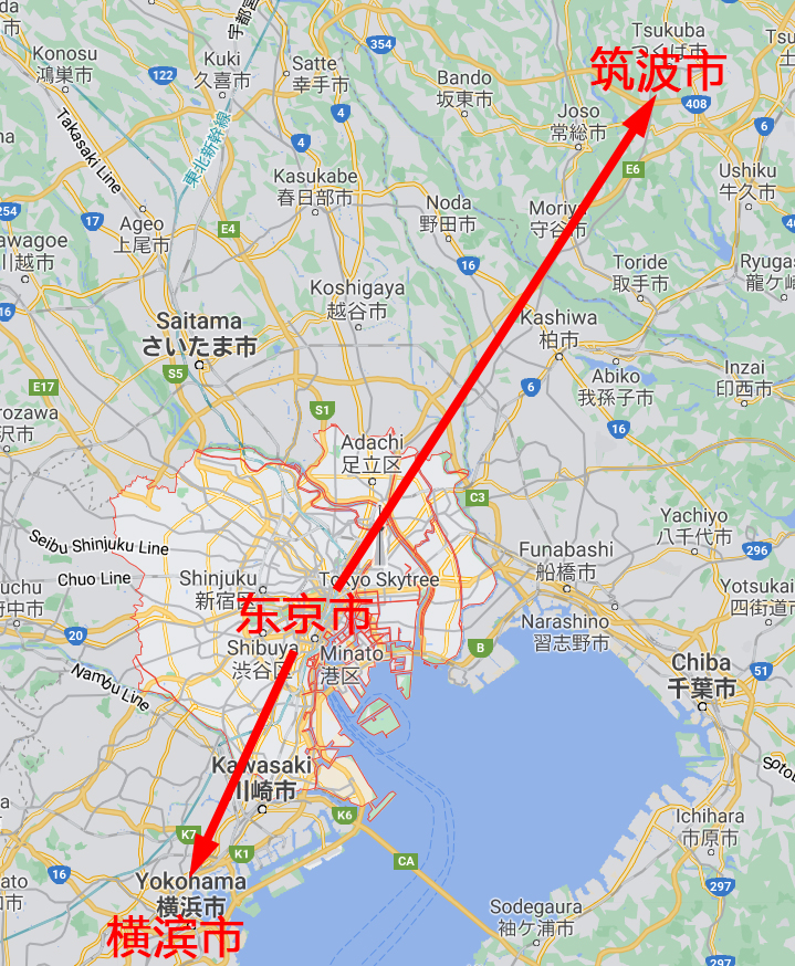 日本东京-横滨-筑波创新带全长约110公里,以东京为核心,带动横滨和